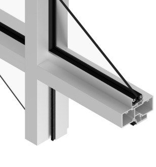 E-4500 Cross Aluminum Storefront