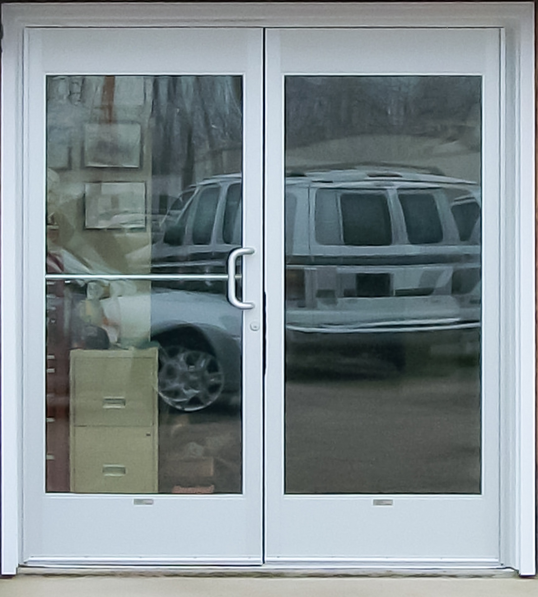 NS250 Narrow Stile Aluminum Door Entrances Cross Aluminum